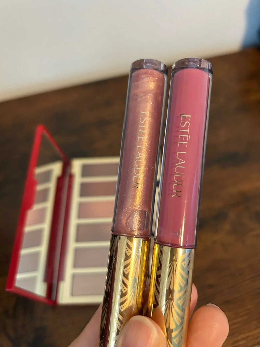 Estee Lauder Eyeshadow Palette and Lip Gloss Set